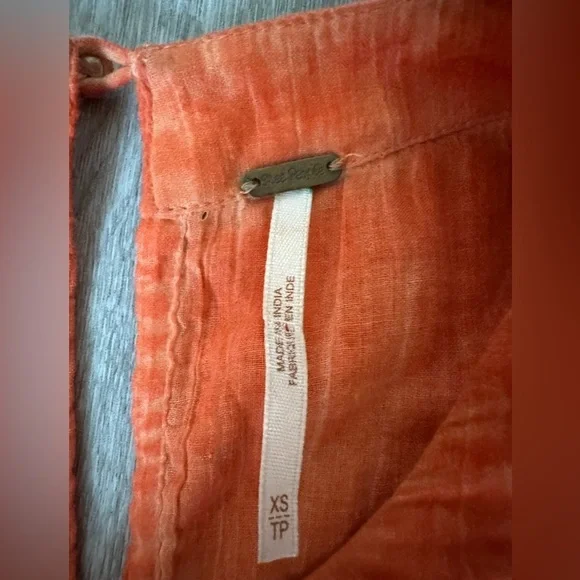 Free People Breathless Moments Sleeveless TunicTop Sz XS - Picture 7 of 8